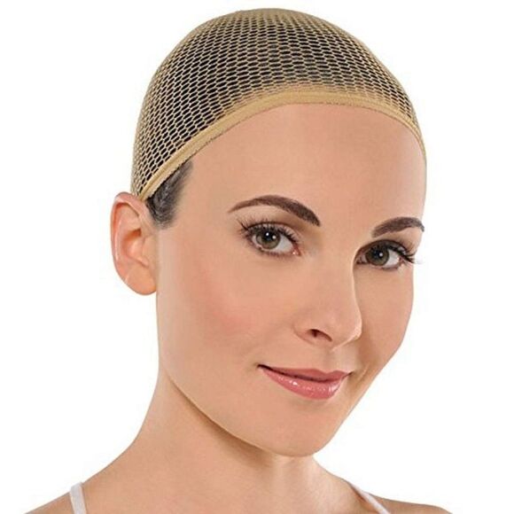 Amscan Universal Fit Brown Nylon Wig Cap - One Size, 1 Piece for Teens & Adults - Picture 2 of 4